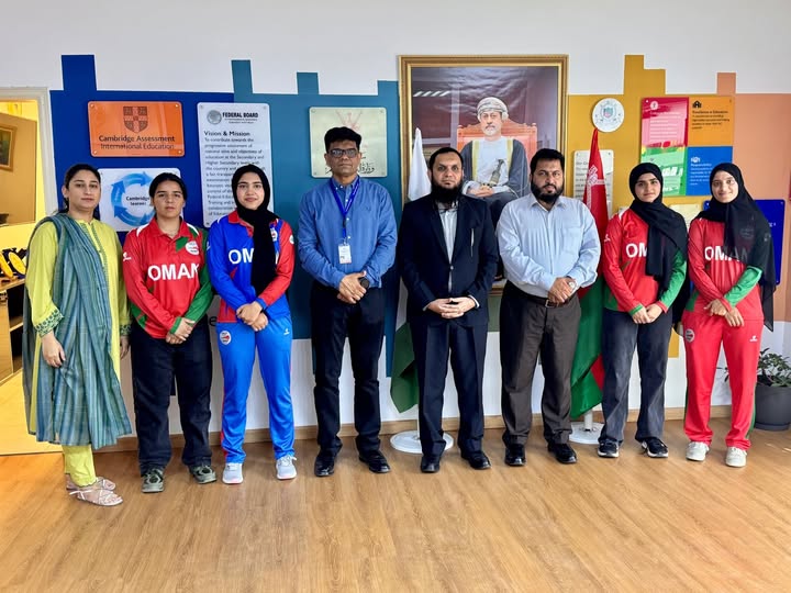 Pakistan School Muscat Celebrates National-Level Selection of Women’s Cricket Team Players